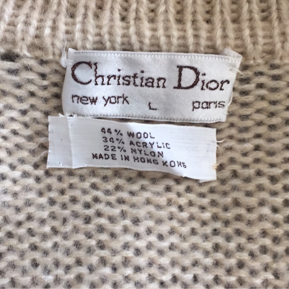 Dior cream wool cardigan - Picture 3 of 3